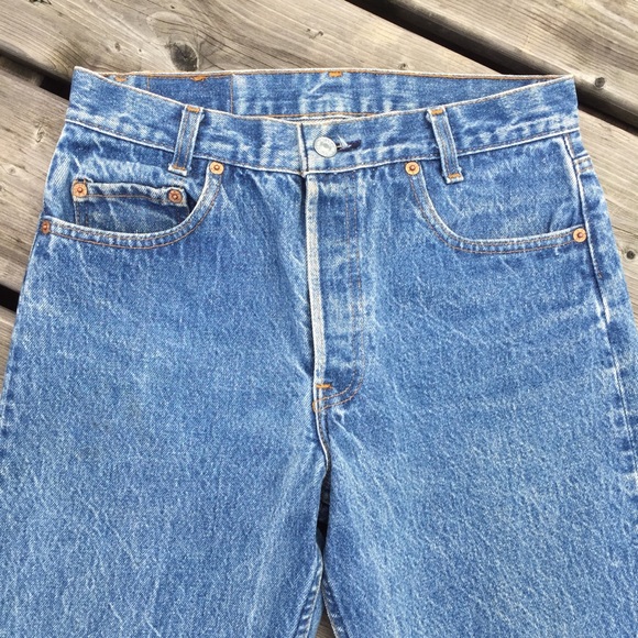 Vintage Levi’s Wide Leg Cropped Jeans 27” - Picture 2 of 9